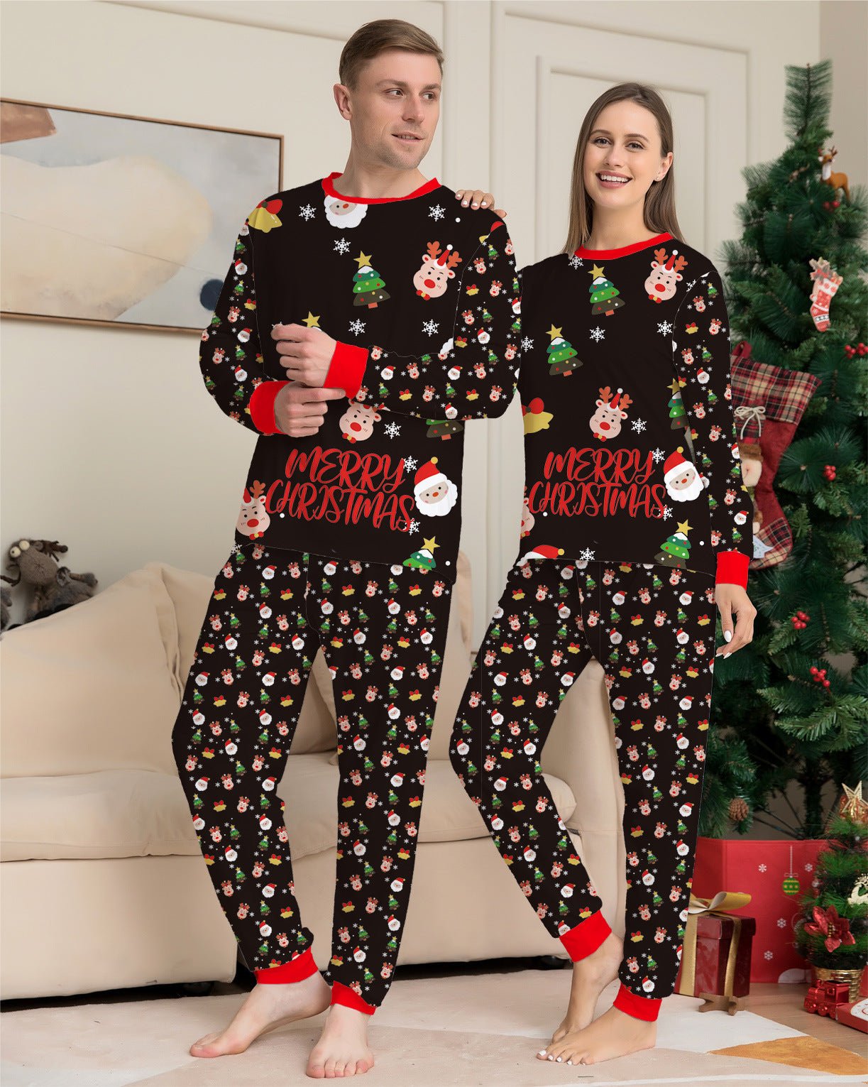 Family Christmas Matching Pajamas Set Christmas Pajamas For Family Christmas PJS Xmas Sleepwear - silverfoxgoods